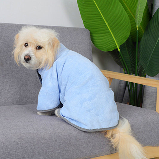 Quick-Dry Microfiber Pet Bath Towel & Bathrobe