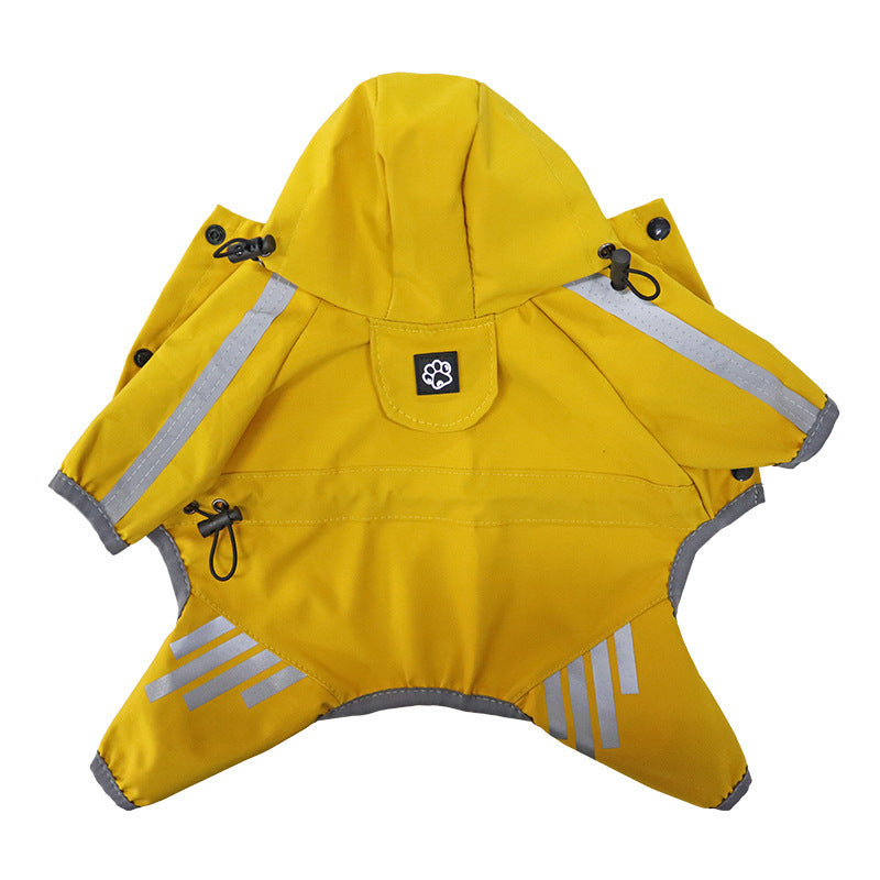 Full Coverage Waterproof Dog Raincoat with Leg Protection