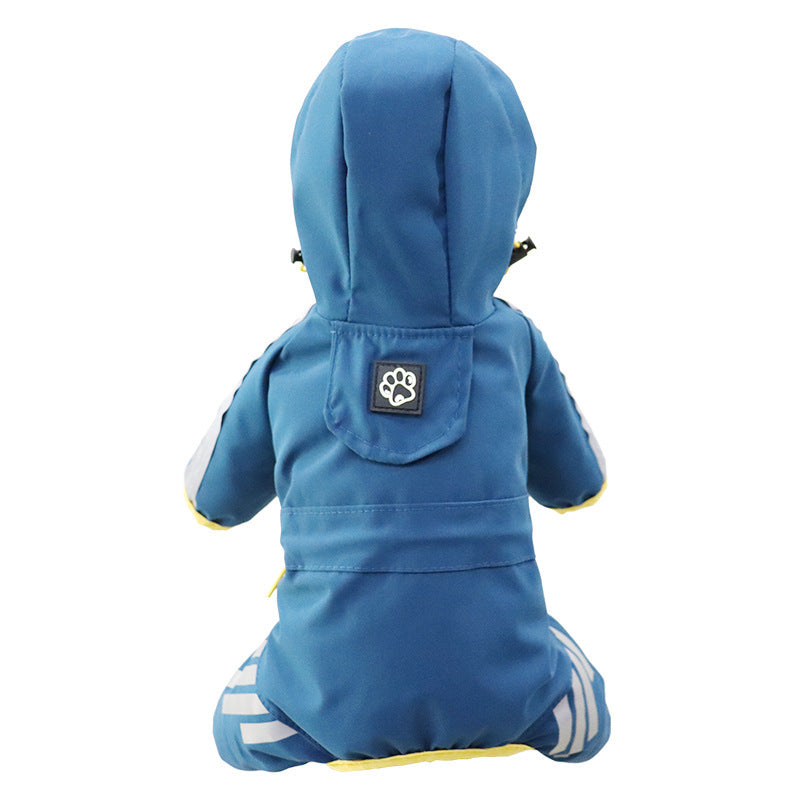 Full Coverage Waterproof Dog Raincoat with Leg Protection