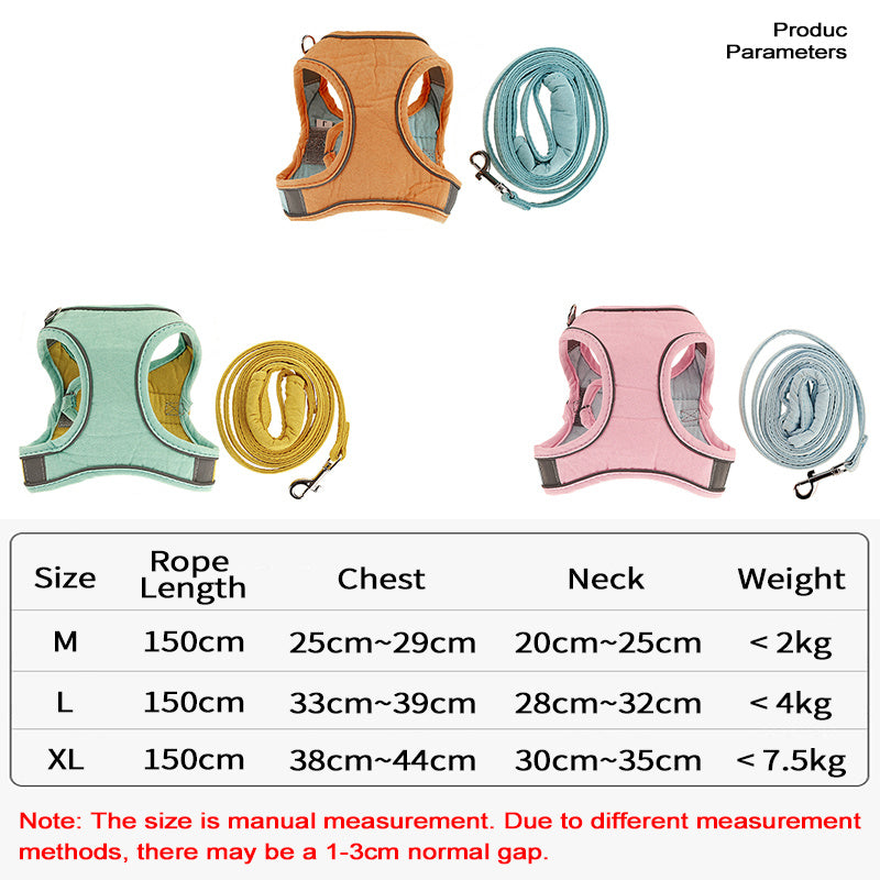 Adjustable Cat Harness and Leash Set