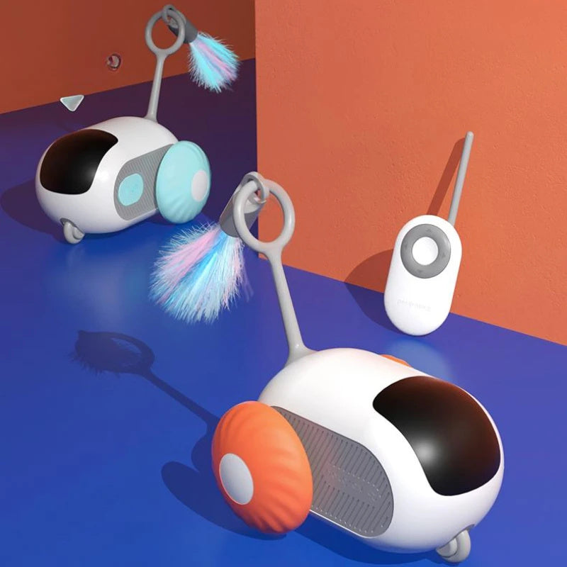 Remote Control Interactive Cat Car Toy - USB Rechargeable