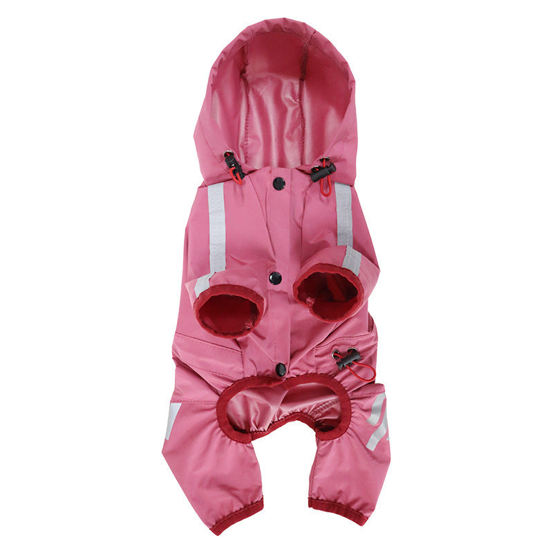 Full Coverage Waterproof Dog Raincoat with Leg Protection