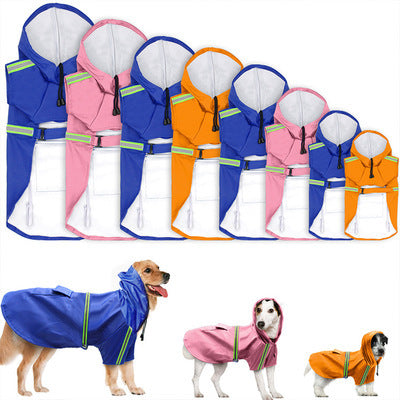 Waterproof Reflective Dog Raincoat for Spring & Summer