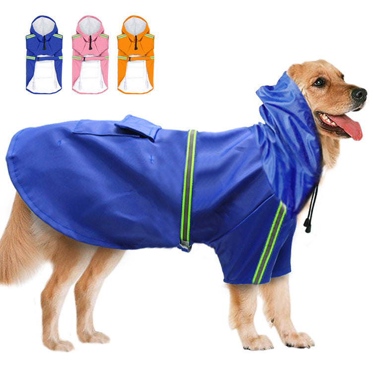 Waterproof Reflective Dog Raincoat for Spring & Summer