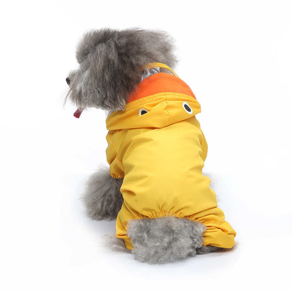 Waterproof Reflective Four-Leg Dog Raincoat – Universal, All Seasons