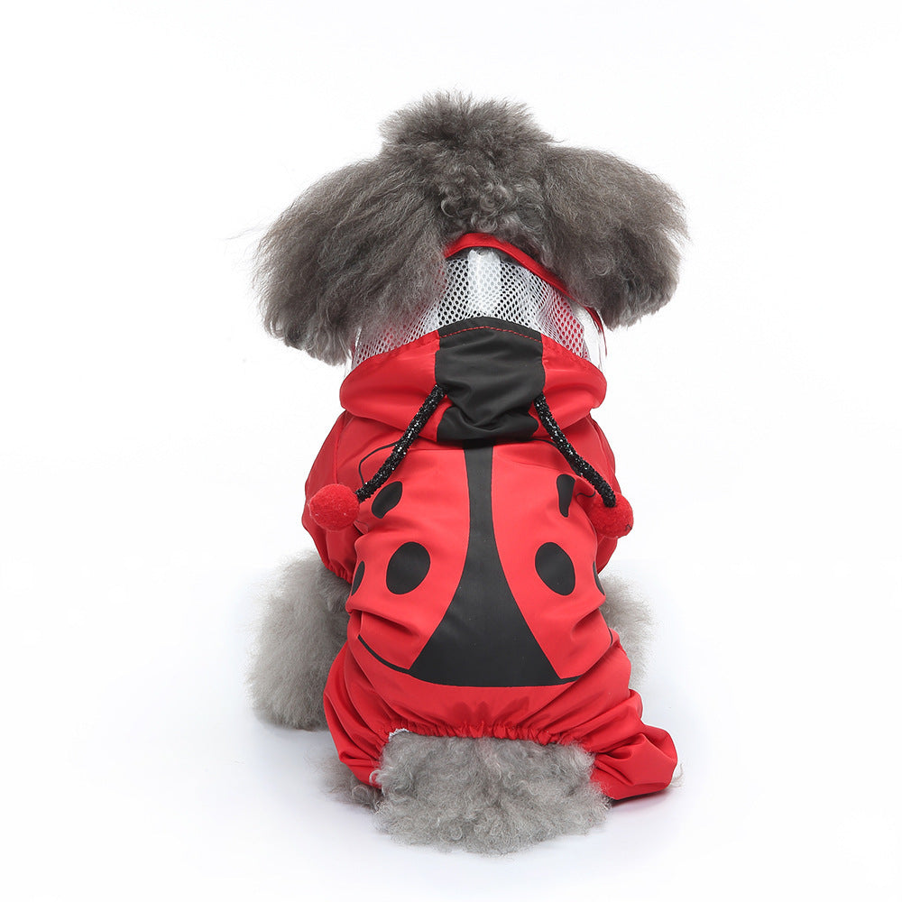 Waterproof Reflective Four-Leg Dog Raincoat – Universal, All Seasons