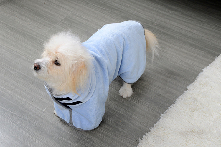 Quick-Dry Microfiber Pet Bath Towel & Bathrobe
