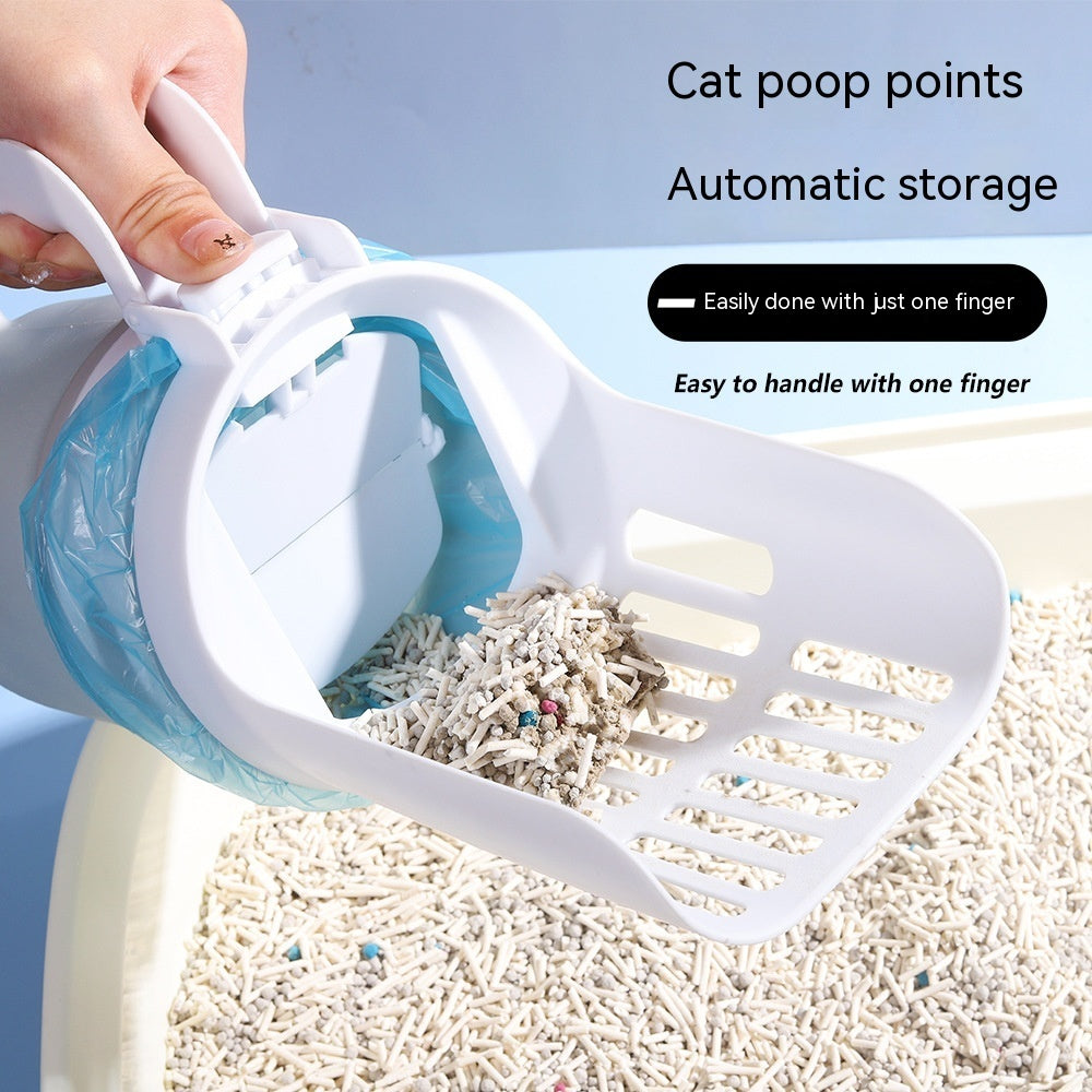 Cat Litter Scoop with Waste Bag Dispenser