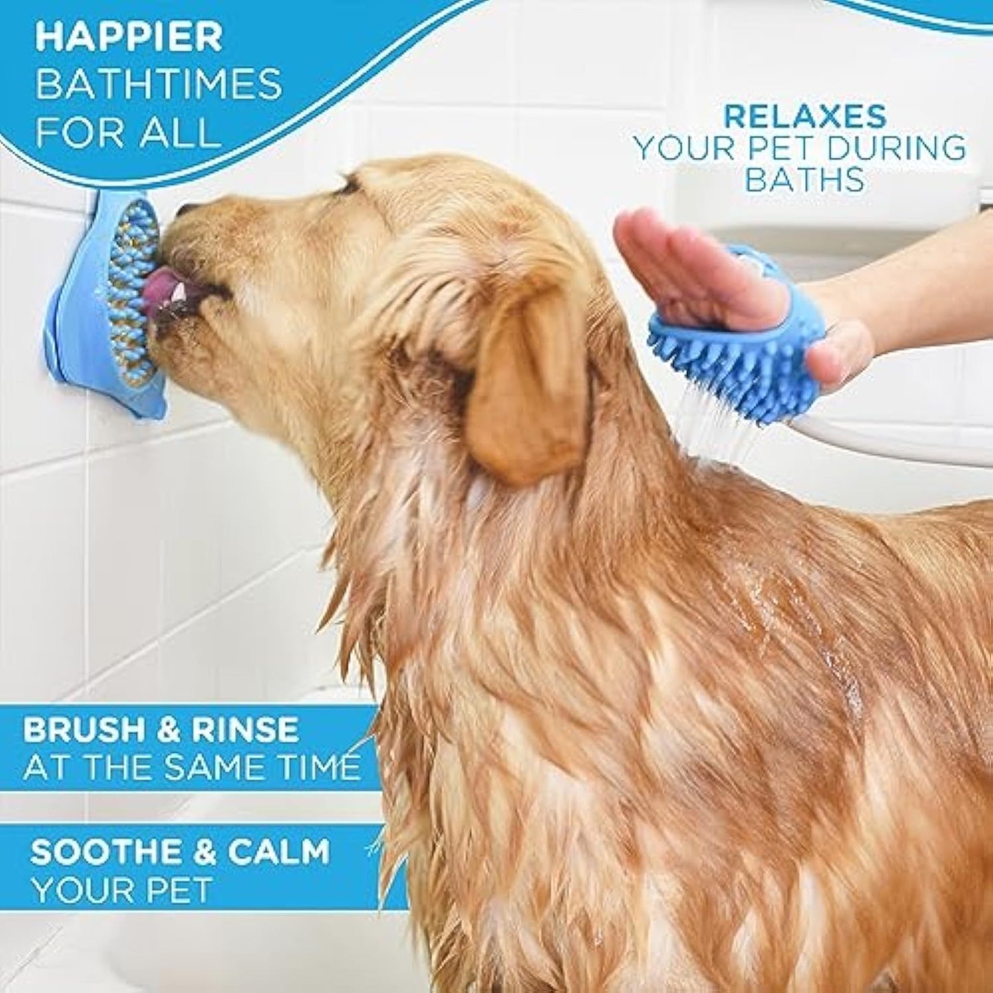 Pet Shower Attachment with Garden Hose & Shower Adapters
