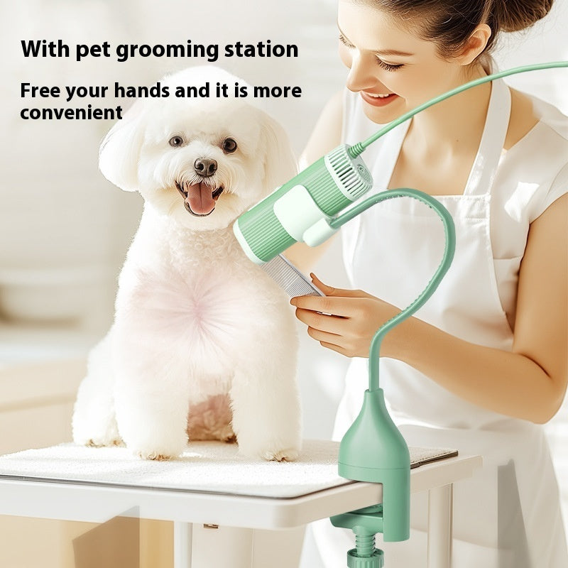 Pet Hair Dryer Stand featuring an Adjustable Holder