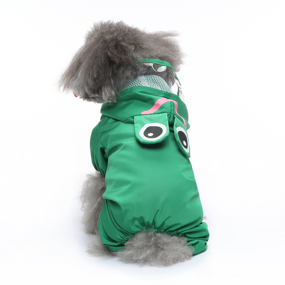 Waterproof Reflective Four-Leg Dog Raincoat – Universal, All Seasons