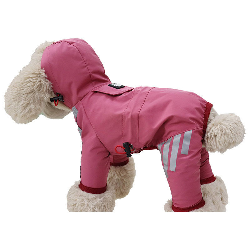 Full Coverage Waterproof Dog Raincoat with Leg Protection