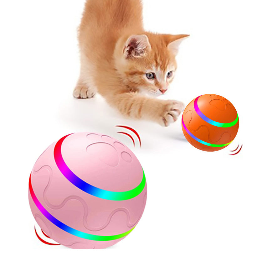 Intelligent Self-Rotating Pet Ball Toy – USB Rechargeable & Automatic