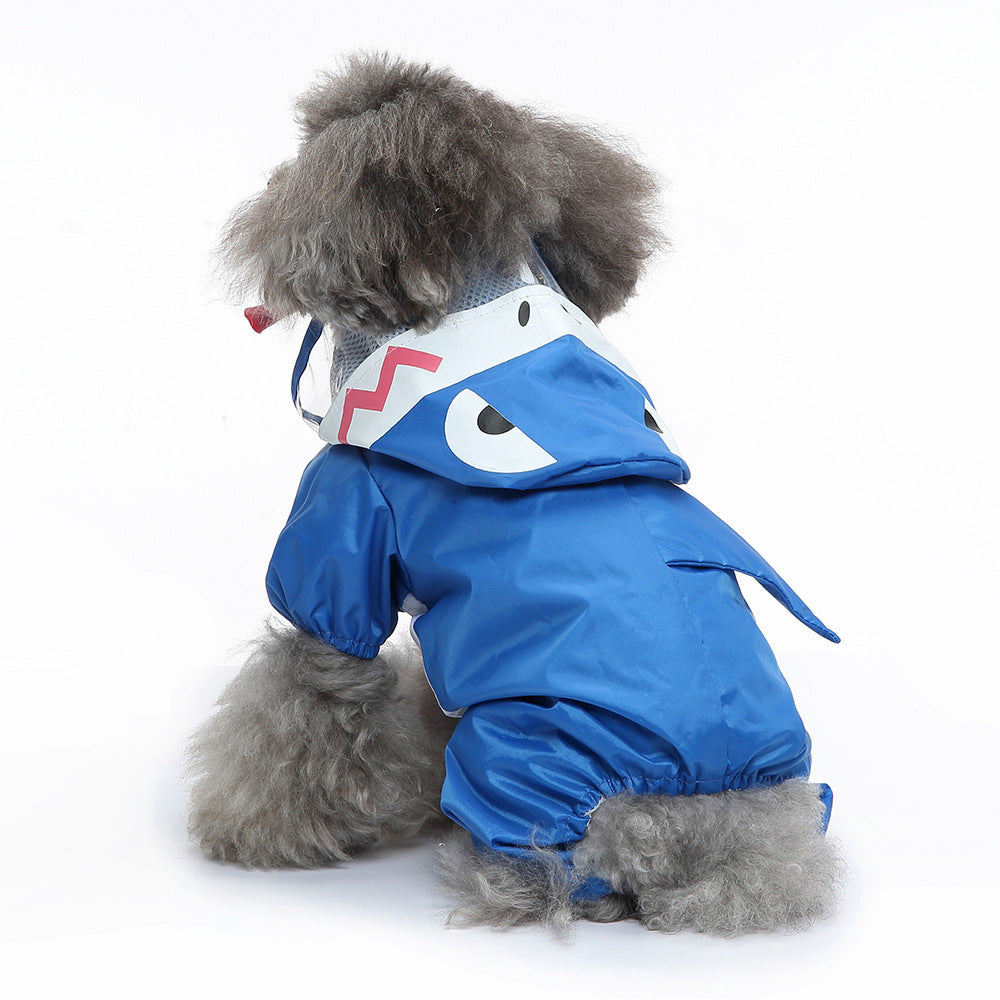 Waterproof Reflective Four-Leg Dog Raincoat – Universal, All Seasons