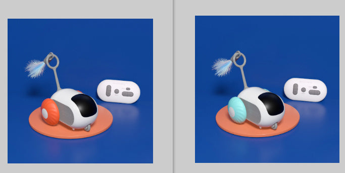 Remote Control Interactive Cat Car Toy - USB Rechargeable