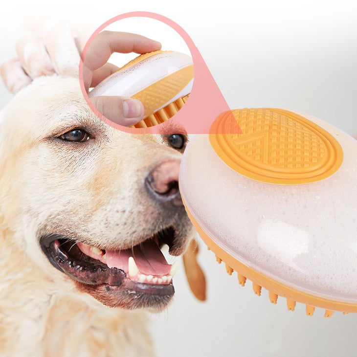 2-in-1 Dog & Cat Silicone Bath Brush - Tailiss