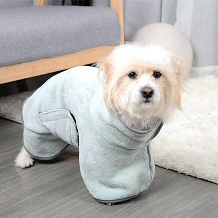 Quick-Dry Microfiber Pet Bath Towel & Bathrobe