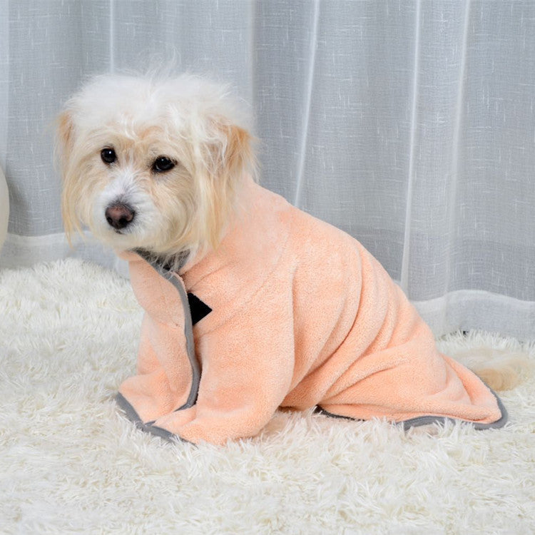 Quick-Dry Microfiber Pet Bath Towel & Bathrobe