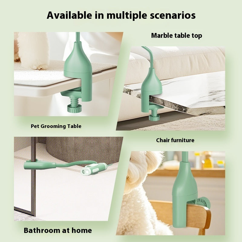 Pet Hair Dryer Stand featuring an Adjustable Holder
