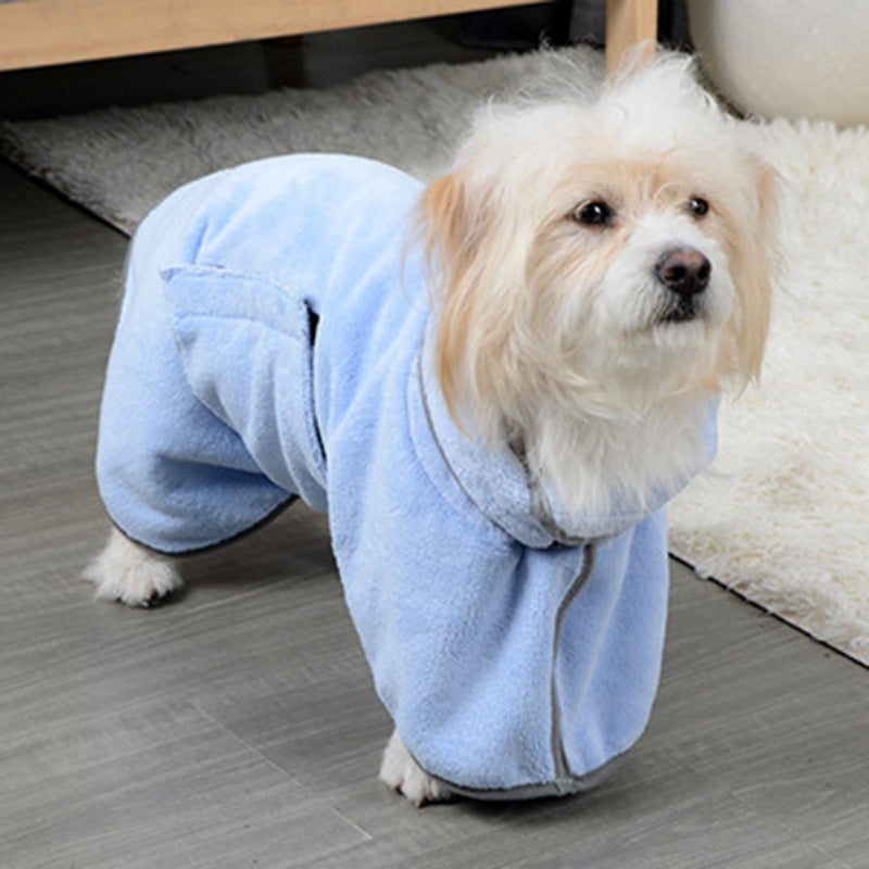 Quick-Dry Microfiber Pet Bath Towel & Bathrobe