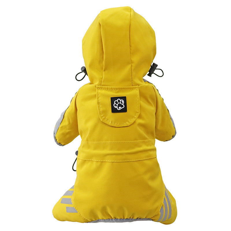 Full Coverage Waterproof Dog Raincoat with Leg Protection
