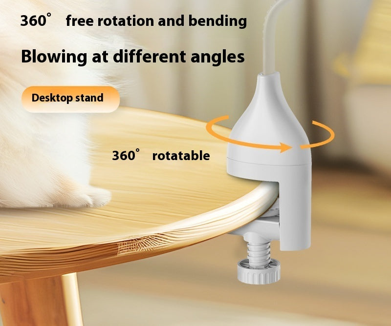 Pet Hair Dryer Stand featuring an Adjustable Holder