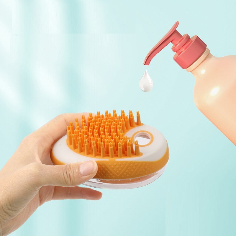 2-in-1 Dog & Cat Silicone Bath Brush - Tailiss
