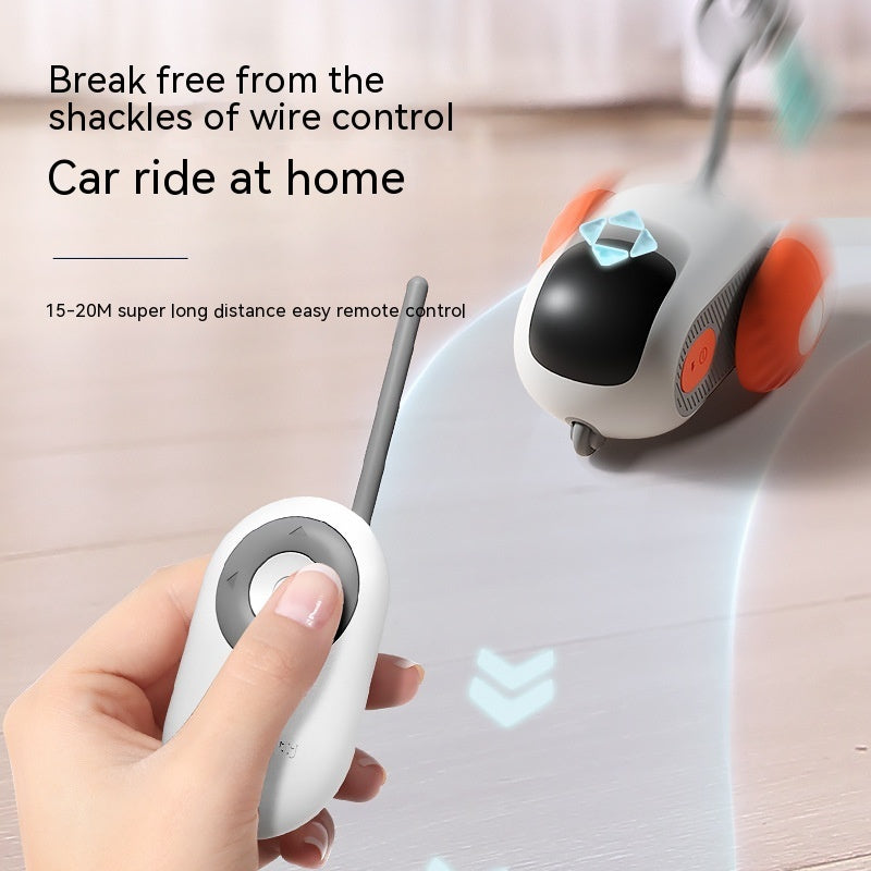 Remote Control Interactive Cat Car Toy - USB Rechargeable