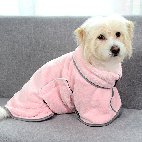 Quick-Dry Microfiber Pet Bath Towel & Bathrobe