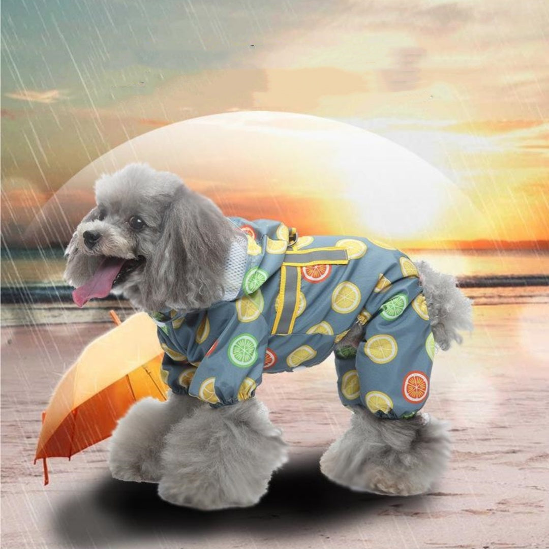 Waterproof Reflective Four-Leg Dog Raincoat – Universal, All Seasons