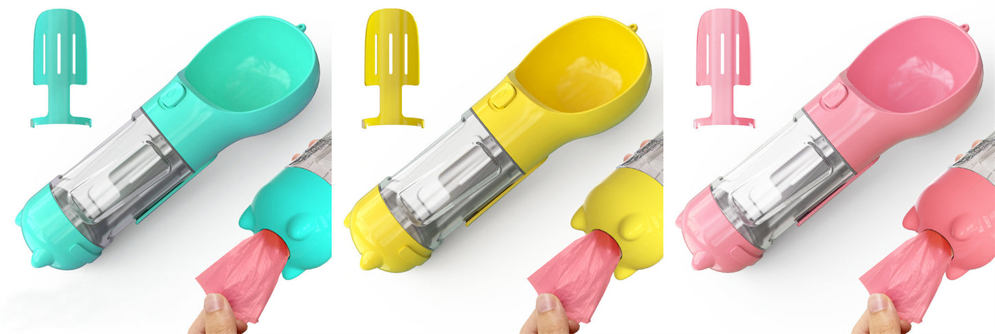 All-in-One Dog Travel Water Bottle - Tailiss