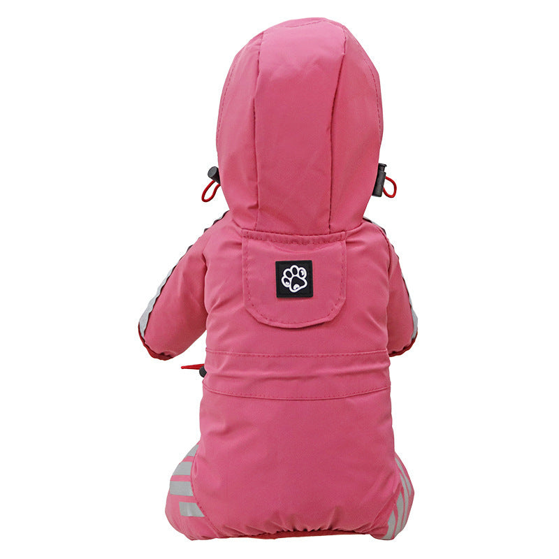 Full Coverage Waterproof Dog Raincoat with Leg Protection