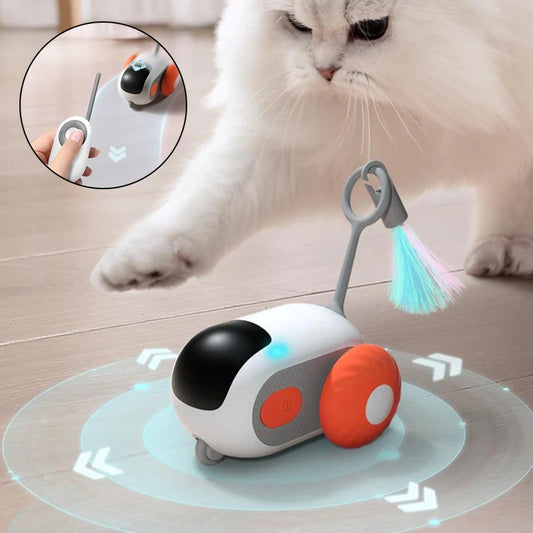 Remote Control Interactive Cat Car Toy - USB Rechargeable