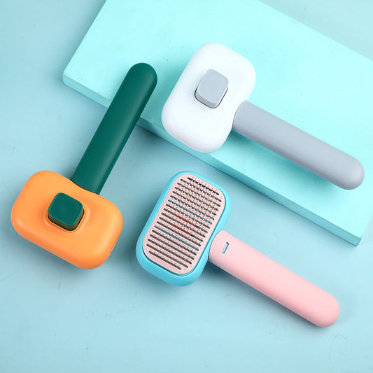 Pet Hair Brush & Massage Comb & Knot Remover Tool
