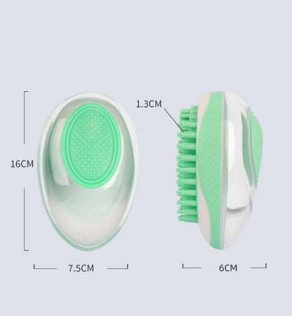 2-in-1 Dog & Cat Silicone Bath Brush - Tailiss