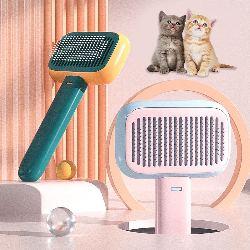 Pet Hair Brush & Massage Comb & Knot Remover Tool