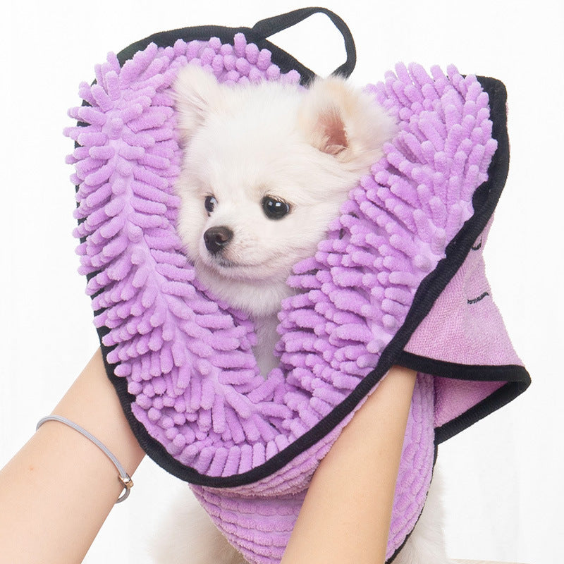 Quick-Dry Chenille Pet Towel - Tailiss
