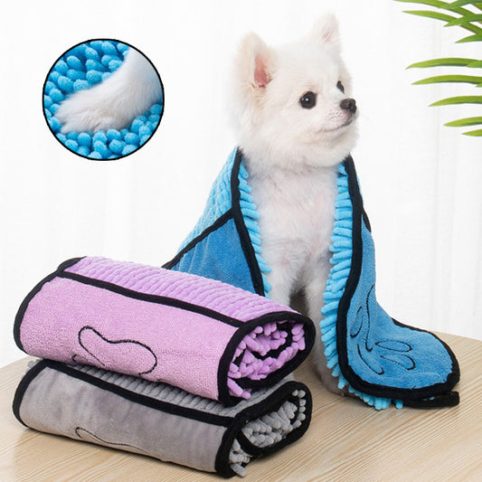 Quick-Dry Chenille Pet Towel - Tailiss