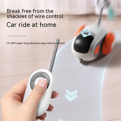 Remote Control Interactive Cat Car Toy - USB Rechargeable