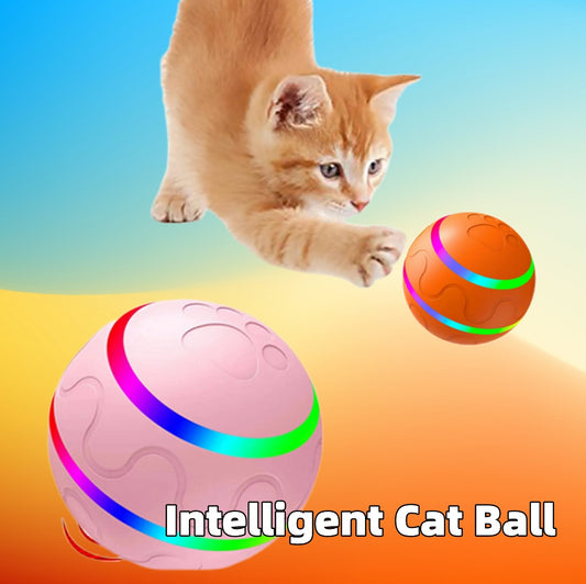 Intelligent Self-Rotating Pet Ball Toy – USB Rechargeable & Automatic