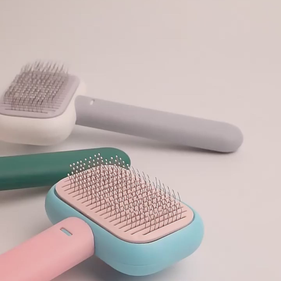 Pet Hair Brush & Massage Comb & Knot Remover Tool