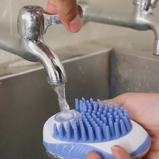 2-in-1 Dog & Cat Silicone Bath Brush