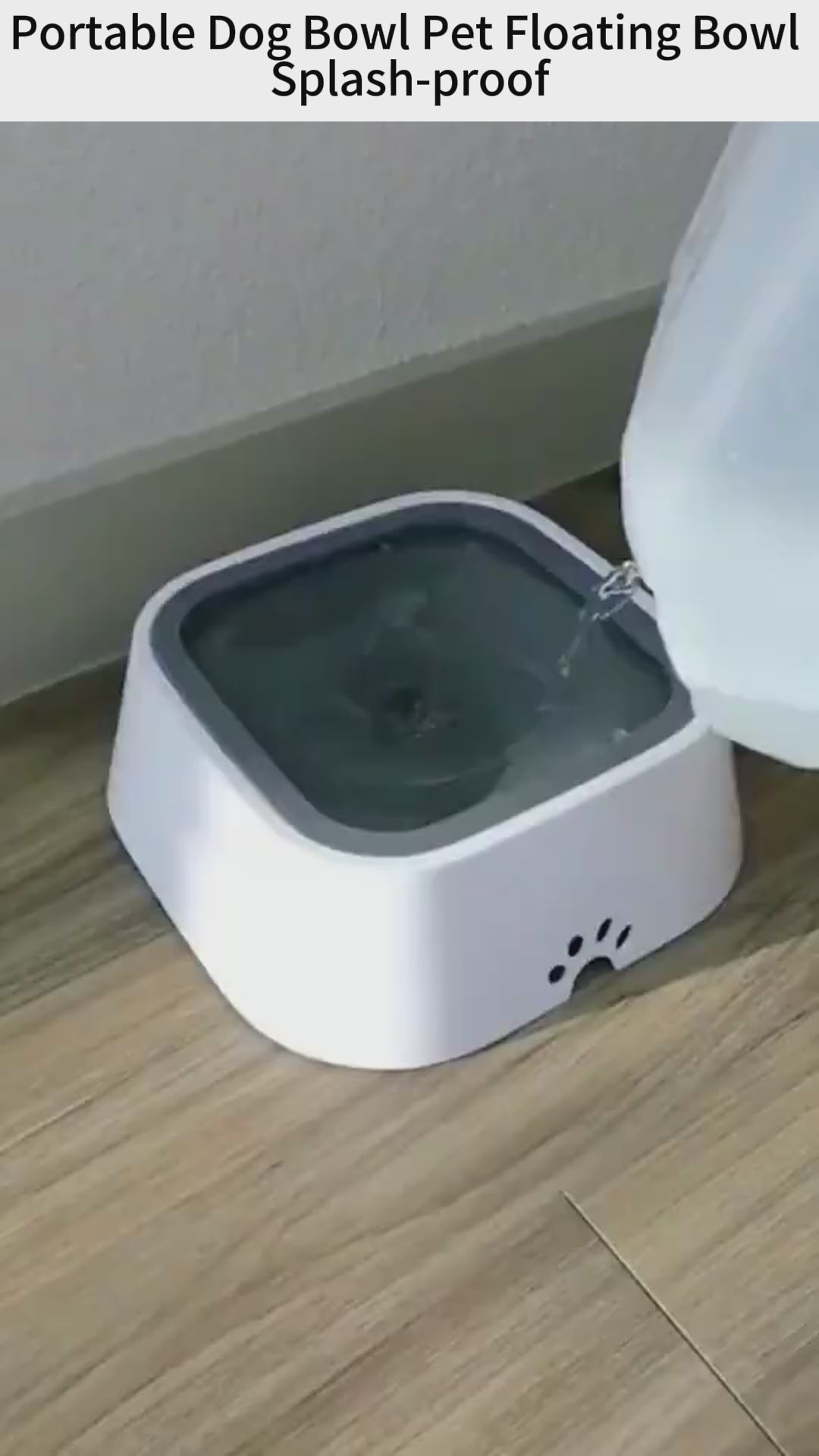 Portable No-Spill Floating Dog Water Bowl