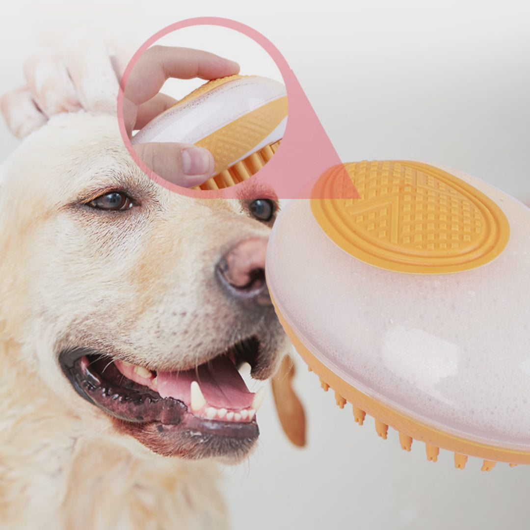 2-in-1 Dog & Cat Silicone Bath Brush