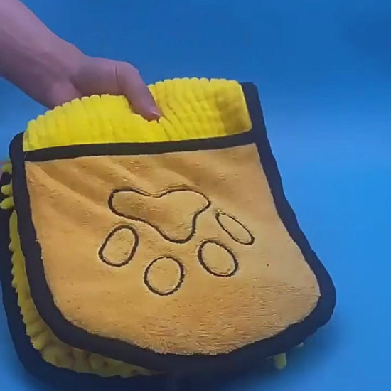 Quick-Dry Chenille Pet Towel